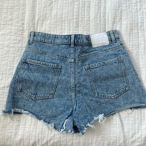 Zara High Rise Jean Shorts